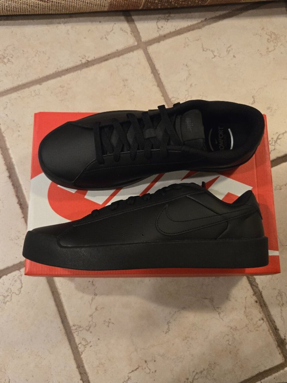NEW Nike Court Heritage SL IQ9750 006 Men's Black Size 10 Shoes